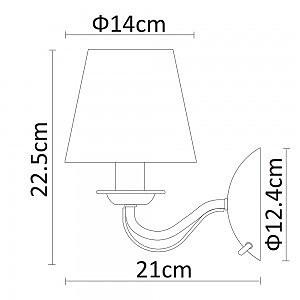 Настенное бра Arte Lamp Felicia A9368AP-1AB