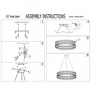 Подвесная люстра KINK Light Лючия 08250,33