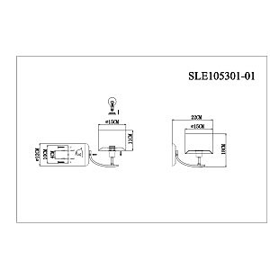 Настенное бра Evoluce Linda SLE105301-01