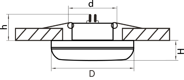 Встраиваемый светильник Lightstar Piano mini 011277