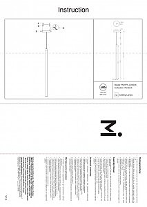 Светильник подвесной Maytoni Ray P021PL-L20G3K