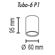 Накладной светильник TopDecor Tubo Tubo6 P1 24