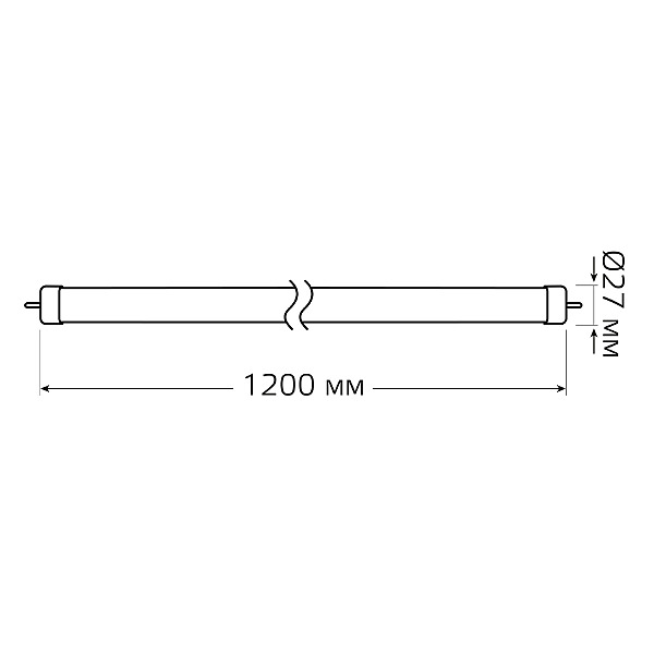 Светодиодная лампа Gauss Elementary T8 93024