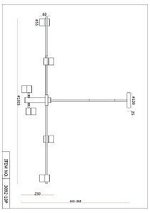 Люстра на штанге F-Promo Chart 3092-10P