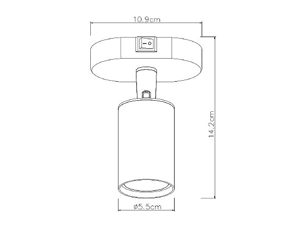 Светильник спот Arte Lamp Aquarius A3226AP-1BK