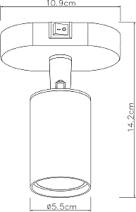 Светильник спот Arte Lamp Aquarius A3226AP-1BK