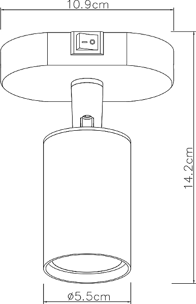 Светильник спот Arte Lamp Aquarius A3226AP-1WH