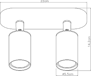 Светильник спот Arte Lamp Aquarius A3226PL-2BK