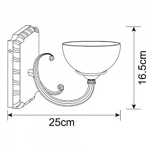 Настенное бра с выключателем Arte Lamp Windsor A3777AP-1AB