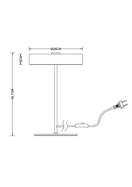 Настольная лампа Arte Lamp Elnath A5038LT-3WH