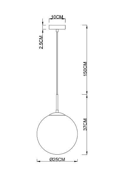 Светильник подвесной Arte Lamp Volare A1561SP-1BK