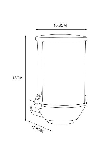 Уличный настенный светильник Arte Lamp Minchir A8306AL-1BK