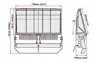 Прожектор уличный Светон CB-C0307125 Галеон 3-400-К65-П/КС/ПР-4К80-Л65