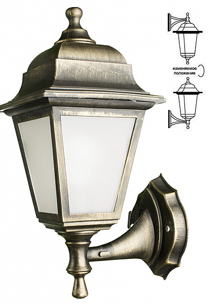 Уличный настенный светильник Arte Lamp Zagreb A1115AL-1BR