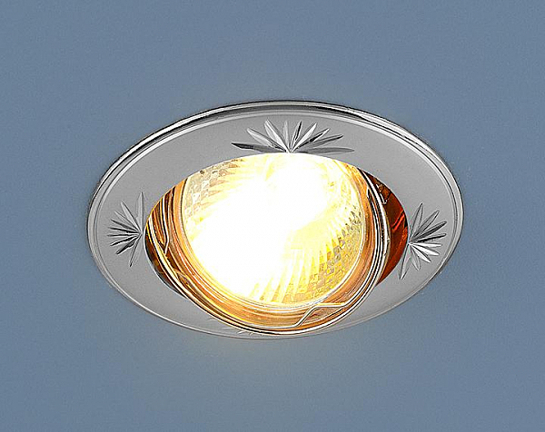 Встраиваемый светильник Elektrostandard 104A 104A MR16 PS/N перл. серебро/никель