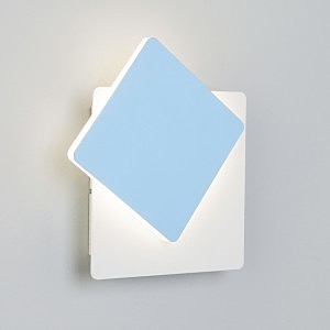 Настенный светильник Eurosvet Screw 40136/1 белый/голубой 6W