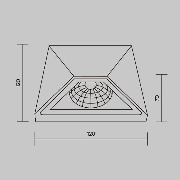 Уличный LED настенный светильник Maytoni Beekman O577WL-L5B