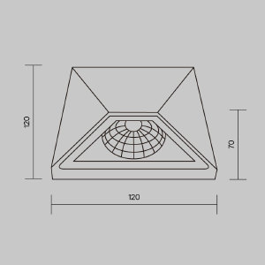 Уличный LED настенный светильник Maytoni Beekman O577WL-L5B