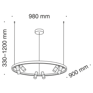 Светильник подвесной Maytoni Satellite MOD102PL-L42W