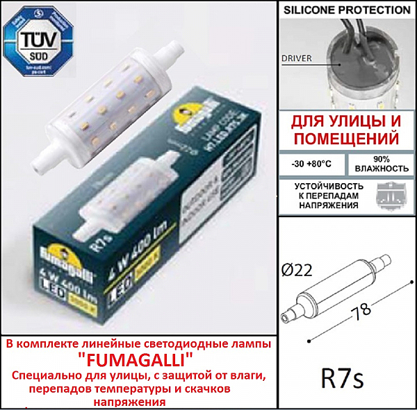 Подсветка для ступеней Fumagalli Lorenza AS1.000.000.LXJ1L