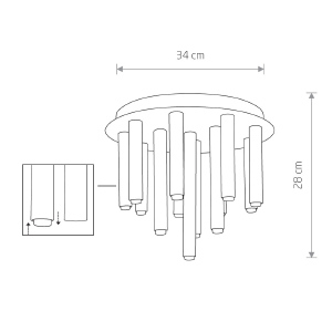 Потолочная люстра Nowodvorski Stalactite 9054