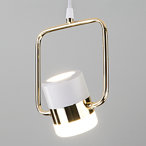 Светильник подвесной Eurosvet Oskar 50165/1 LED золото/белый 9W