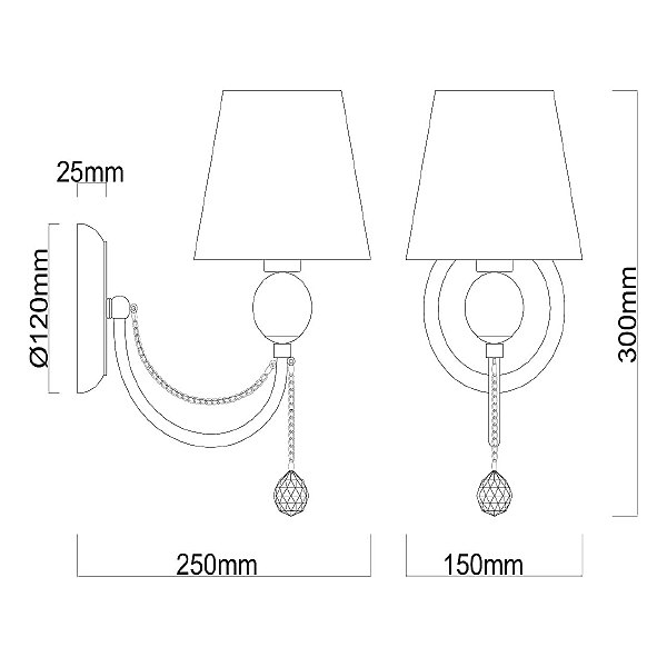 Настенное бра MW Light Федерика 684021701