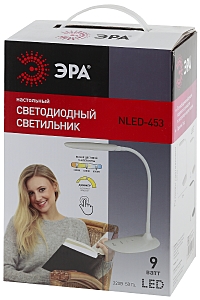 Офисная настольная лампа ЭРА NLED-453-9W-BK