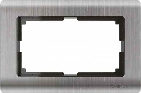 Рамка Werkel W0081602/ Рамка для двойной розетки (глянцевый никель)