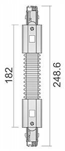 Соединитель для 3-х фазной системы лево-право Deko-Light D Line 710040