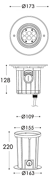 Уличный встраиваемый Deko-Light Soft Flex 730267