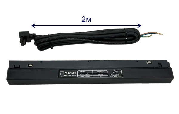 Драйвер для магнитного шинопровода 48V, 200W Crystal Lux CLT 0.113 CLT 0.203 09 BL