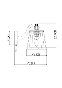 Настенное бра Arte Lamp Talitha A4047AP-1CC