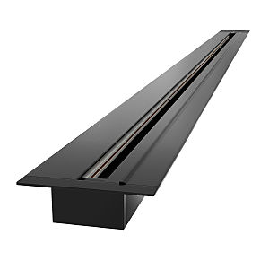 Шинопровод Elektrostandard Track Rail BK Recessed 85082/00 / Встраиваемый однофазный шинопровод черный (1м.)