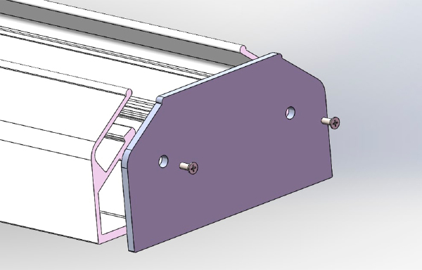 Заглушка для профиля-адаптера в натяжной потолок для однофазного шинопровода Crystal Lux Clt 0.212 CLT 0.212 06