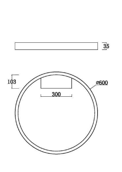 Светильник потолочный Maytoni Rim MOD058CL-L35W3K