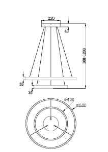 Подвесная люстра Maytoni Rim MOD058PL-L55W3K