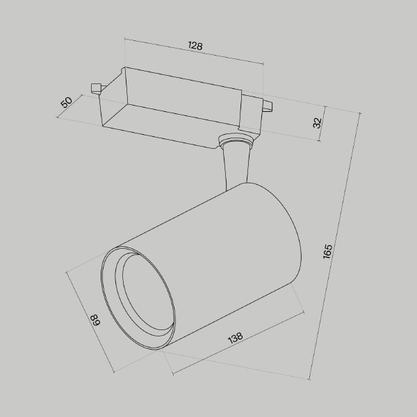 Трековый светильник Maytoni Vuoro TR003-1-15W3K-S-B