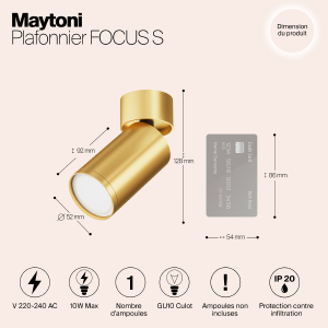 Светильник спот Maytoni Focus S C050CL-U-1MG