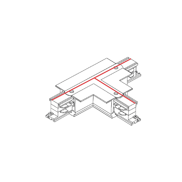 Коннектор T-образный левый Nowodvorski Ctls Power 8248