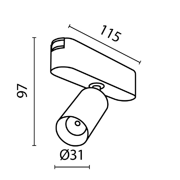 Трековый светильник Maytoni Focus Led Radity TR103-1-5W4K-M-B