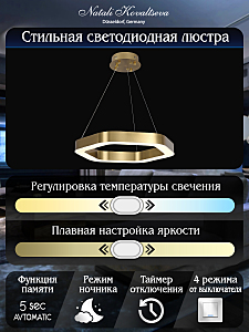 Подвесная люстра Natali Kovaltseva Led Series 722 HIGH-TECH LED LAMPS 82058