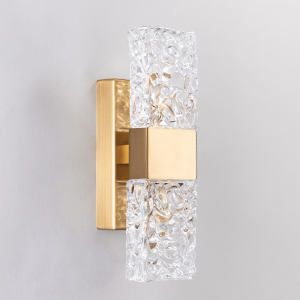 Настенное бра Delight Collection Wall lamp 88068W gold/clear