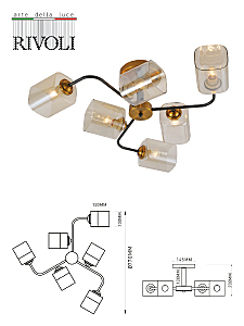 Потолочная люстра Rivoli Merula 9142-306