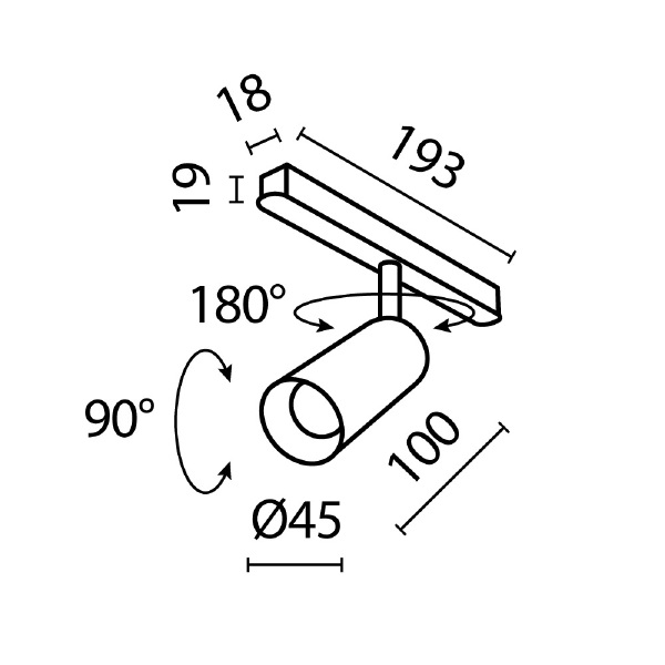 Трековый светильник Maytoni Focus LED Exility TR032-4-5W3K-S-DS-W