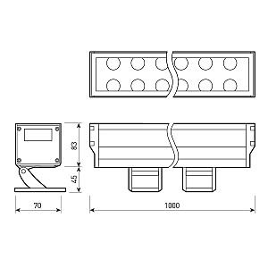 Линейный светодиодный прожектор Arlight Line Wallwasher 023638