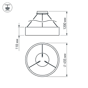 Светильник подвесной Arlight Tor Ring 023393(1)