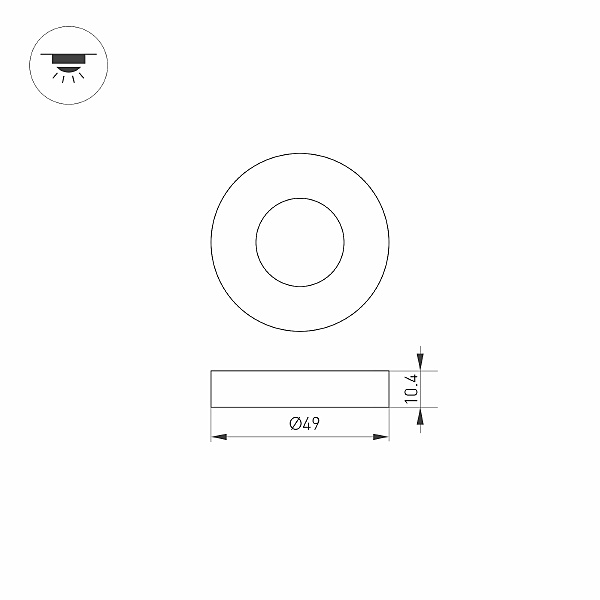 Декоративная накладка для светильников серии DECK Arlight Deck 024930