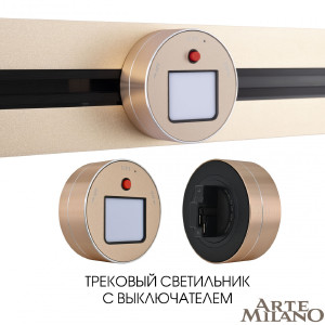 Трековый светильник Arte Milano Am-track-sockets 380011TL/Light Gold