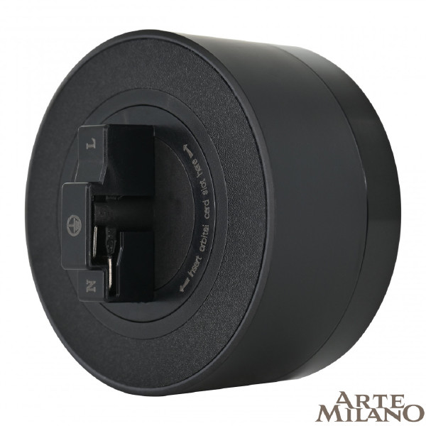 Трековая розетка Arte Milano Am-track-sockets 380066TS LED/ES Black